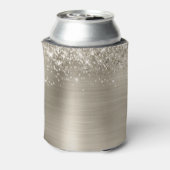 Glittery Platinum Folie 30th Birthday Blikjeskoeler (Blikje Achterkant)
