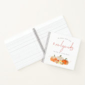 Glittery Pumpkins Wishes for Pas getrouwd Guest Bo Notitieboek (Binnen)