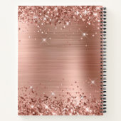 Glittery Roos Gold Foil 21st Birthday Notitieboek (Achterkant)
