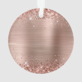 Glittery Roos Gold Foil 21st Birthday Ornament (achterkant)