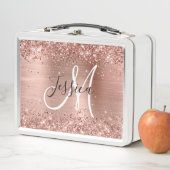 Glittery Roos Gold Foil Black en White Monogram (In situ)