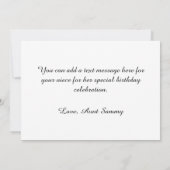 Glittery Roos Gold Foil Classic Happy Birthday Kaart (Achterkant)