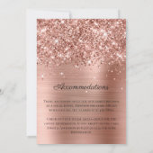 Glittery Roos Gold Foil Family Reunion Save The Date (Achterkant)