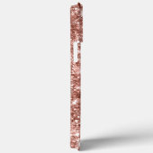 Glittery Roos Gold Foil Girly Glam Signature Case-Mate iPhone Case (Achterkant / Rechts)