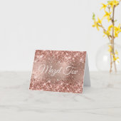 Glittery Roos Gold Foil Mazel Tov Kaart (Gele Bloem)