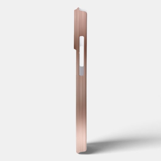 Glittery Roos Gold Foil Modern Girly Signature Case-Mate iPhone Case (Achterkant / Links)