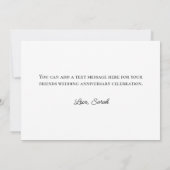 Glittery Roos Gold Foil Modern Happy Jubileum Kaart (Achterkant)