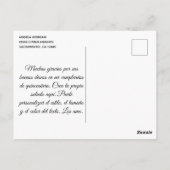 Glittery Roos Gold Foil Quinceañera Muchas Gracias Briefkaart (Achterkant)