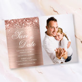 Glittery Roos Gold Foto Save The Date
