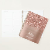 Glittery Roos Gold Glam - Aangepast 2023 Planner (Display)