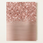 Glittery Roos Gold Glam - Aangepast 2023 Planner (Achterkant)