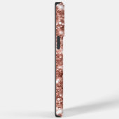 Glittery Roos Gold Glam Modern Girly Handtekening Case-Mate iPhone Case (Achterkant / Rechts)