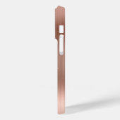 Glittery Roos Gold Glam Modern Girly Handtekening Case-Mate iPhone Case (Achterkant / Links)