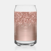 Glittery Roos Gold Glam Name Blikvorm Glas (Links)