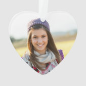 Glittery Roos Gold Glam Name Foto Ornament (achterkant)