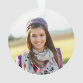 Glittery Roos Gold Glam Name Foto Ornament (achterkant)