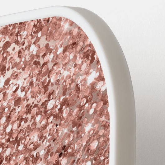 Glittery Roos Gold Glam Name Pickleball Paddle (Links Detail)