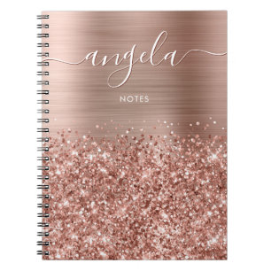 Glittery Roos Gold Glam Notes Notitieboek