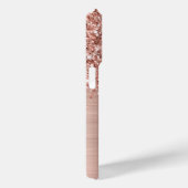 Glittery Roos Gold Glam Script Name Case-Mate iPhone Case (Achterkant / Rechts)