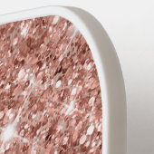 Glittery Roos Gold Glam Script Name Pickleball Paddle (Links Detail)