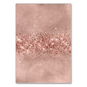 Glittery Roos Gold Individuele Naam Plaats Kaarten (Achterkant)