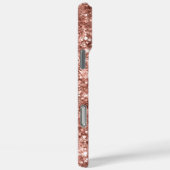 Glittery Roos Gold Metallic Girly Signature Case-Mate iPhone Case (Achterkant / Rechts)