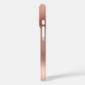 Glittery Roos Gold Metallic Girly Signature Case-Mate iPhone Case (Achterkant / Links)