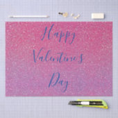 Glittery Roos Gold Pink Happy Valentine Day Tissuepapier (Craft)