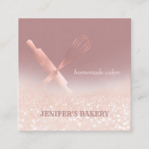 Glittery roos gouden rollende pin whisk chef bakke