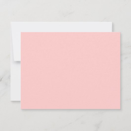 Glittery Roze en Zilver Dank u Platte Kaart (Achterkant)