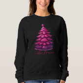 Glittery roze kerstboom trui (Voorkant)