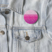 Glittery Roze Ombre Ronde Button 5,7 Cm (In situ)