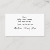 Glittery Scales of Justice Lawyer Visitekaartje (Achterkant)