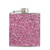 Glittery Shiny Pink Glitters Heupfles (Voorkant)