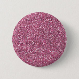 Glittery Shiny Pink Glitters Ronde Button 5,7 Cm