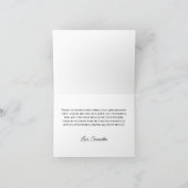 Glittery Silver en Light Blue Folie 40th Birthday Bedankkaart (Binnen)