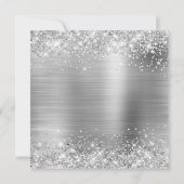 Glittery Silver Foil 30th Birthday Kaart (Achterkant)