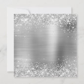 Glittery Silver Foil 40th Birthday Kaart (Achterkant)