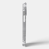 Glittery Silver Foil Elegant Monogram Case-Mate iPhone Case (Achterkant / Rechts)