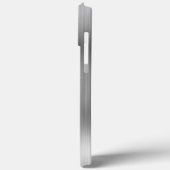 Glittery Silver Foil Modern Girly Signature Case-Mate iPhone Case (Achterkant / Links)