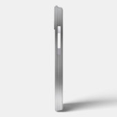 Glittery Silver Foil Modern Girly Signature Case-Mate iPhone Case (Achterkant / Links)