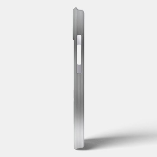 Glittery Silver Foil Modern Girly Signature Case-Mate iPhone Case (Achterkant / Links)