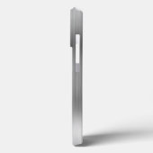 Glittery Silver Foil Modern Girly Signature Case-Mate iPhone Case (Achterkant / Links)