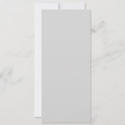 Glittery Silver Foil Quinceañera Kaart (Achterkant)