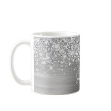 Glittery Silver Glam Name