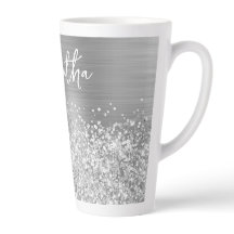 Glittery Silver Glam Name