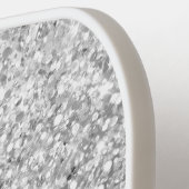 Glittery Silver Glam Name Pickleball Paddle (Links Detail)