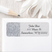 Glittery Silver Ombre Etiket (Insitu)