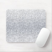 Glittery Silver Ombre Muismat (Met muis)