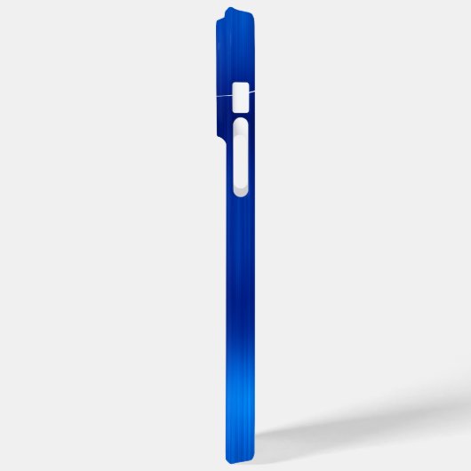 Glittery Silver Royal Blue Glam Curly Signature Case-Mate iPhone Case (Achterkant / Links)